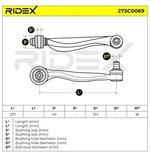 Bras de suspension pour AUDI, AUDI (FAW) - L4E0407509B, 4E0407509K, 4E0407509G, VW- 4E0407509B, 4E0407509E 4E0407509G