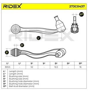 Bras de suspension pour BMW - 6768298, 6760182, 4028608, 31126768298, 31126760182, 2347952, MINI- 31126760182