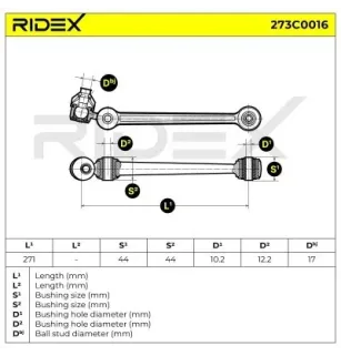 Bras de suspension pour AUDI - 861412026C, 861412025C, 861407151B, VW- 861412025C, 861412026C, 861407151B 871407151A