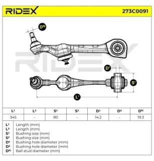 Bras de suspension pour MERCEDES-BENZ- 2213306807, 2213308207, A2213306807 A2213308207