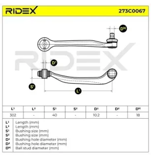 Bras de suspension pour AUDI - 4E0407506D, 4E0407506F, AUDI (FAW) - 4E0407506E, 4E0407506B, VW- 4E0407506B 4E0407506E