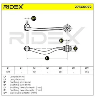 Bras de suspension pour ALPINA, BMW- 1124401, 1131587, 1139991, 31121124401, 31121131587 31121139991