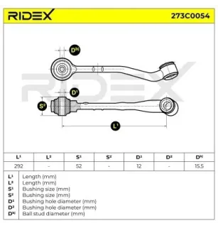 Bras de suspension pour BMW- 1096315, 31121096315, 31126760275 6760275