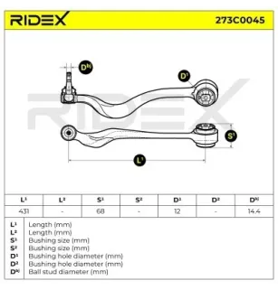 Bras de suspension pour BMW- 1092024, 1141718, 31121092024 31121141718