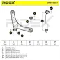 Bras de suspension pour CITROËN, MITSUBISHI, PEUGEOT- 1612448380, 3520V0 3520X9