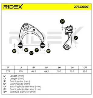 Bras de suspension pour MAZDA- GJ6A34250B, GP9A34250A, GP9A34250B, GP9A34250C GV2W34250