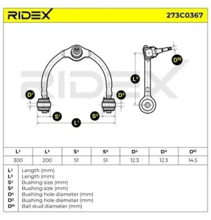 Bras de suspension pour JEEP- 52090206AF, 52090206AG, 52090206AH 52090206AI