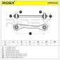 Bras de suspension pour AUDI - 1K0501529F, 1K0501529E, SEAT - 7N0501529, VAG - 1K0501529F, 1K0501529E, VW- 7N0501529