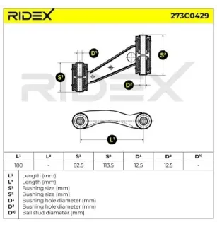 Bras de suspension pour NISSAN- 545252F010, 545252J001, 5452550J00, 5452586J01, 5452586J10 5452590J10