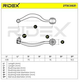 Bras de suspension pour BMW- 1141721, 1141723, 31121141721 31121141723