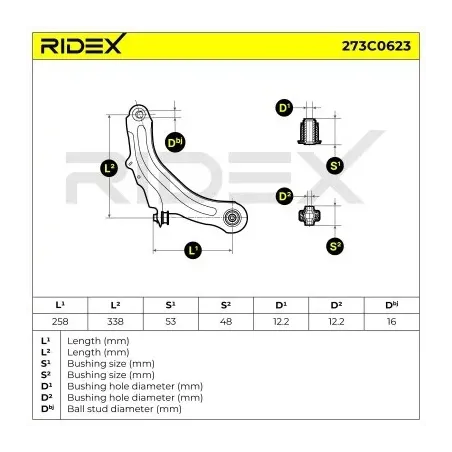 Bras de suspension pour RENAULT- 8200243089 8200255760