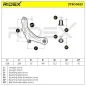 Bras de suspension pour RENAULT- 8200243089 8200255760