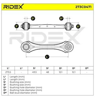 Bras de suspension pour BMW MINI- 33326763473