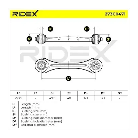 Bras de suspension pour BMW MINI- 33326763473