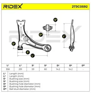 Bras de suspension pour TOYOTA- 4806802020, 4806802021, 4806802030, 4806802070, 4806802080, 4806802100, 4806802190