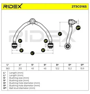 Bras de suspension pour KIA- 0K01134200 0K01134200A