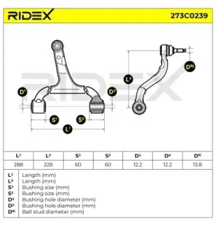 Bras de suspension pour MERCEDES-BENZ- 1633330001 A1633330001