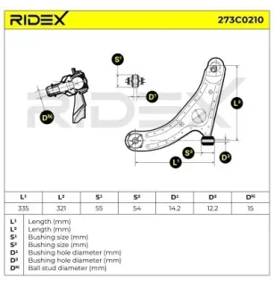 Bras de suspension pour HYUNDAI KIA- 54500S1010