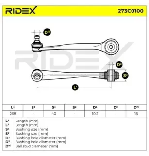 Bras de suspension pour AUDI, AUDI (FAW), PORSCHE- 8K0407506A 8K0407506P