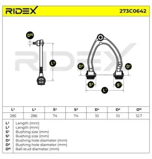 Bras de suspension pour MERCEDES-BENZ- 2203300607, 2203301507, 2203308407, 2203309407, A2203301507, A2203308407