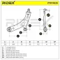 Bras de suspension pour HYUNDAI, KIA- 545002Y000, 545002Y001, 545002Y002 545003W102