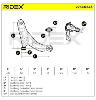 Bras de suspension pour HYUNDAI KIA- 545011C010