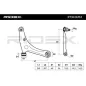 Bras de suspension pour MITSUBISHI, SMART- 4543300707, 4543300907, 4543301907 A4543300707