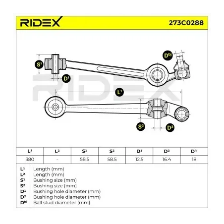 Bras de suspension pour AUDI- 431407155A, 437407151A, 437407155A, 441404155S, 443407151B 443407155B