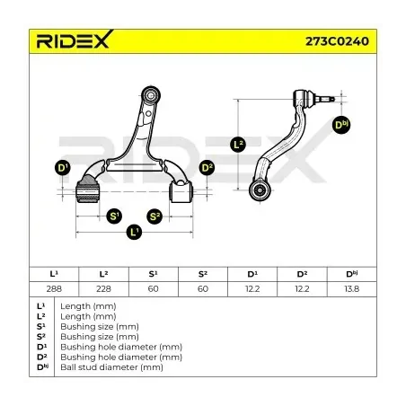 Bras de suspension pour MERCEDES-BENZ- 1633330101 A1633330101