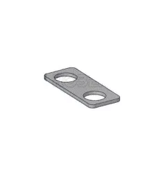 Zinc-plated copper alloy bridge 2 holes ø 9.5 mm for MIDI fuse holders