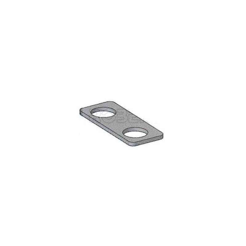Zinc-plated copper alloy bridge 2 holes ø 9.5 mm for MIDI fuse holders Zinc-plated copper alloy bridge 2 holes ø 9.5 mm for MIDI fuse holders