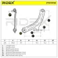 Bras de suspension pour NISSAN - 54501JG00B, 54501JG00A, 54501JG001, 54501JG000, RENAULT- 54501JY00A 545055212R