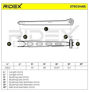 Bras de suspension pour OPEL - 90538444, 464023, SAAB - 90538444, 4565263, 464023, VAUXHALL- 464023 90538444