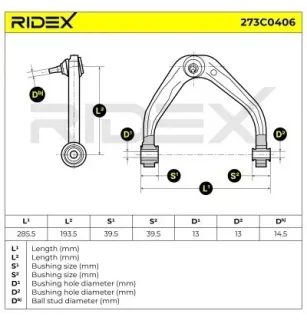 Bras de suspension pour ALFA ROMEO- 50704947, 50707481, 51787337, 51817623, 51828661, 51835397 71746512