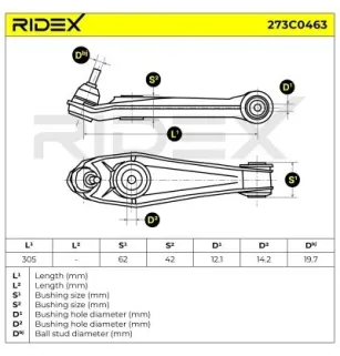 Bras de suspension pour PORSCHE- 99634106300, 99634105305, 99634105306, 99634105307, 99634105314, 99634105316