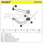 Bras de suspension pour AUDI, AUDI (FAW) - 8KD407693K, 8KD407693H, PORSCHE - 9A740769303, 8R0407693B, VW- 8K0407693S