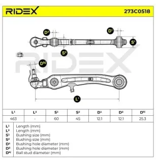 Bras de suspension pour AUDI - 4E0407151L, 4E0407151J, 4E0407151G, VW- 4E0407151J, 4E0407151L 4E0407151K