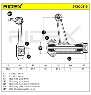 Bras de suspension pour MERCEDES-BENZ- 1403305407, 1403305807, 1403307607, A1403305407, A1403305807 A1403307607