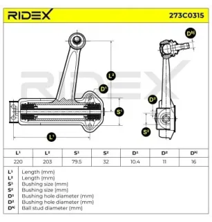 Bras de suspension pour MERCEDES-BENZ- 1403305507, 1403305907, 1403307707, A1403305507, A1403305907 A1403307707