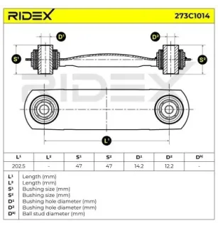 Bras de suspension pour OPEL - 423046, SAAB - 13218171, VAUXHALL- 13218171