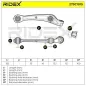 Bras de suspension pour AUDI - 8K0407151G, AUDI (FAW) - 8KD407151B, PORSCHE - PAC407151, 8K0407151F, VW- 8K0407151G