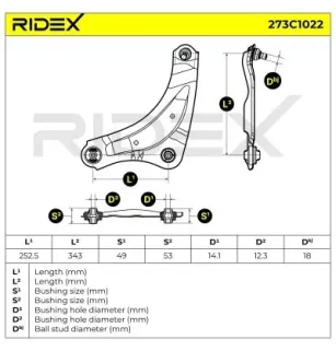 Bras de suspension pour NISSAN- 545011KA0A, 545011KA0B, 545011KA1B, 545011KK0A, 545011KK0B, 54501BA60A 545015SN1A