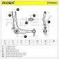 Bras de suspension pour CITROËN - 3521S4, PEUGEOT- 3521J6, 3521J7, 3521L2, 3521Q0 3521S5