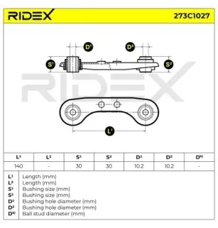 Bras de suspension pour HONDA- 52341S04000 52341S04A00