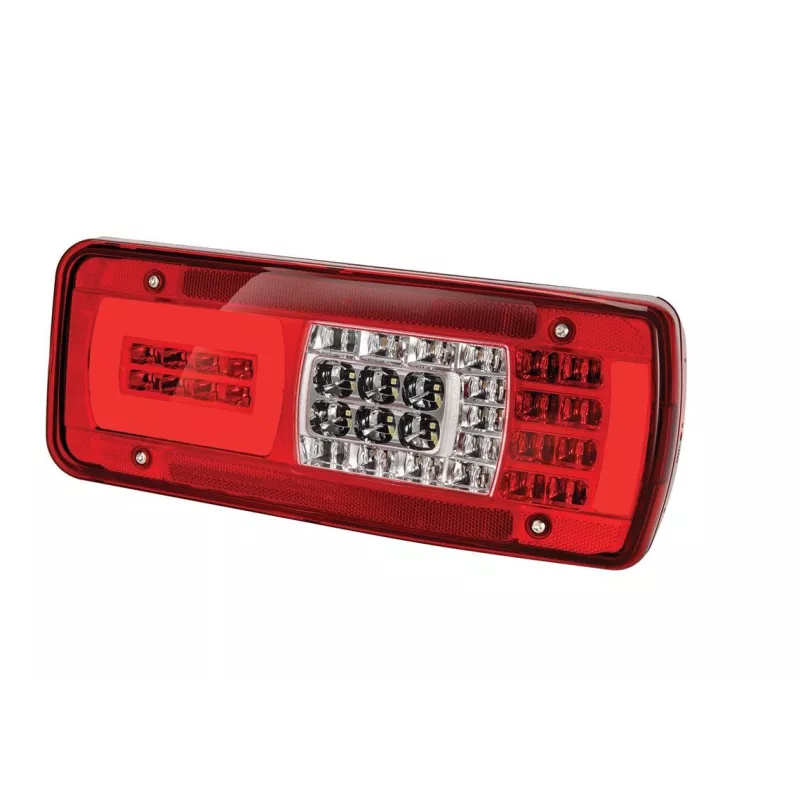 LC11 LED - Feu arrière LED Droit, Alarme, conn HDSCS 8 voies Latéral IVECO vignal 160090
