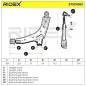 Bras de suspension pour DAEWOO, OPEL - 5352014, 352169, 352161, 352147, VAUXHALL- 352123, 90344217 90375505