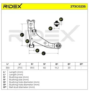 Bras de suspension pour TOYOTA- 4806802010, 4806812160, 4806812170, 4806812171, 4806812180, 4806812181, 4806812190