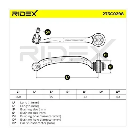 Bras de suspension pour AUDI, AUDI (FAW)- 4F0407694, 4F0407694B, 4F0407694G, 4F0407694H L4FD407694