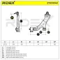 Bras de suspension pour CHEVROLET, DAEWOO, OPEL, VAUXHALL- 20946158, 25995128, 4802541, 96626235 96819161