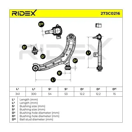 Bras de suspension pour HYUNDAI- 5450025000 5450025001